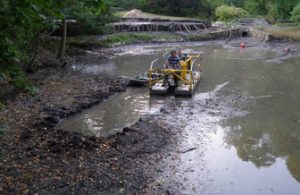 stormwater dredging with dino six dredge