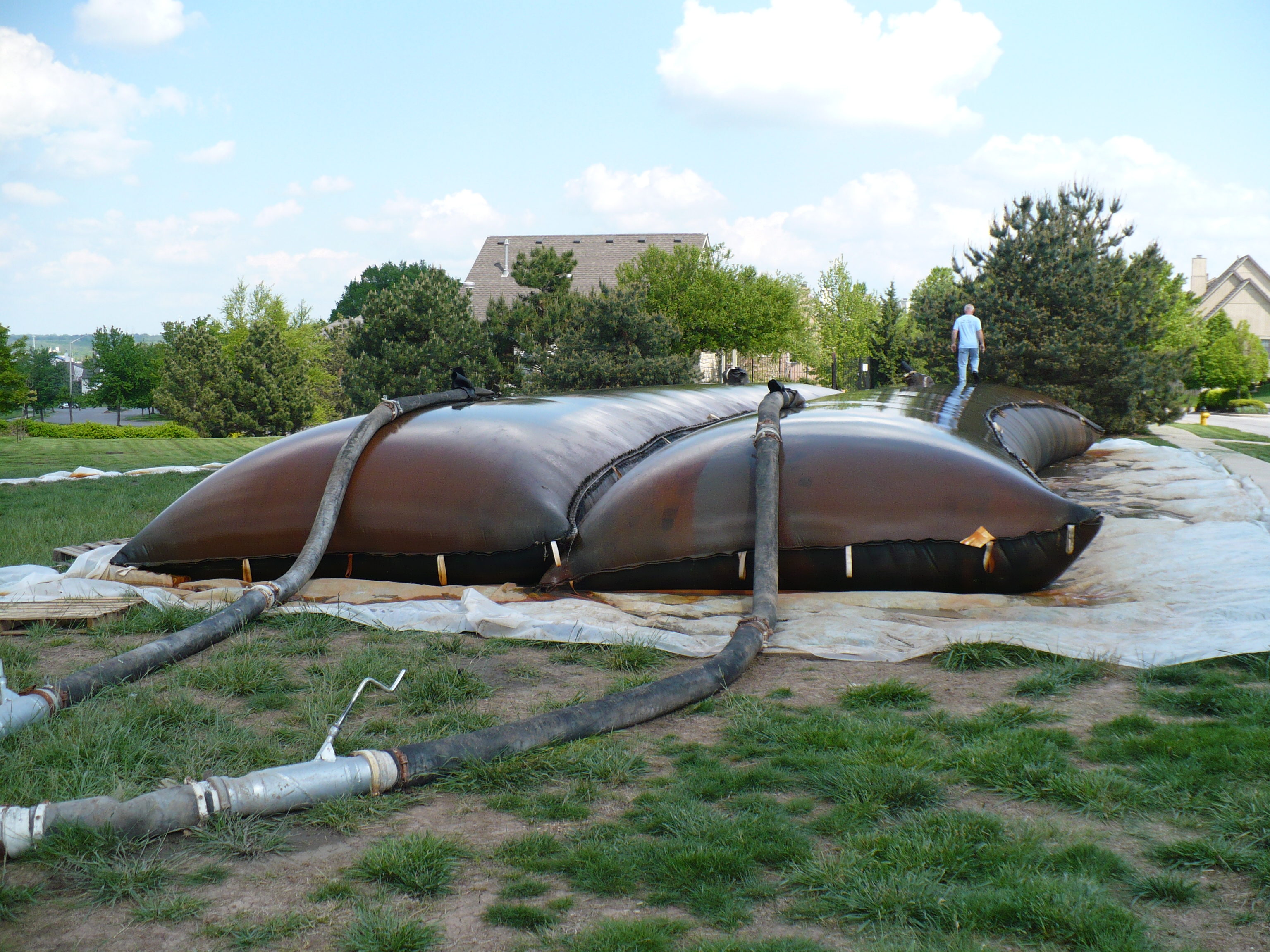 dewatering geotextile tube